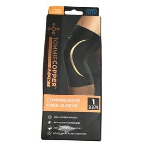 Tommie Copper Sport Knee Sleeve Compression Large/XL Sleeve Joint Pain Relief